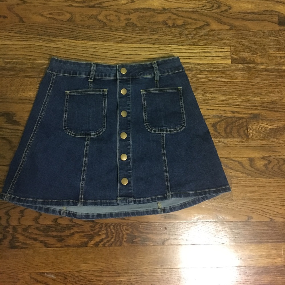 Altar"d State jean skirt